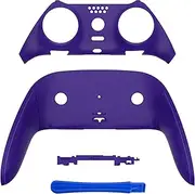 eXtremeRate Top Bottom Decorative Trim Shell Compatible with ps5 Edge Controller DIY Replacement Front Back Clip Shell, Custom Purple Plates Cover Compatible with ps5 Edge Controller