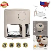 Effortless 1200W 4Qt Air Fryer - Digital Display, 6 Presets & Dishwasher Safe