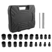 22 Piece Bolt Nut Extractor Set, 1/2" and 3/8" Drive Impact Lug Nut Remover S...