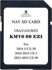 Updated Navigation SD Card | GPS Map Card Compatible with CX-5(2024-2025), CX-30/3(2024), CX-90(2023-2025) | USA/CAN/MEX Maps
