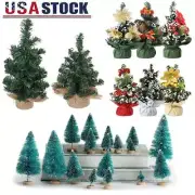 Mini Christmas Tree Desk Table Top Small Xmas Tree Party Ornaments Decors New