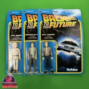 Sealed! Set Of 3 Back To The Future ReAction Complete Set Doc, George, Biff