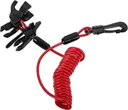 LOORGVEL Outboard Motor Dirt Bike Straps Boat Buckle E Track Straps Tie Down Anchor Rachet Strap Outboard E Track Hooks Boat Lanyard Red Nylon Rope
