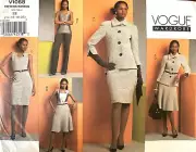 VOGUE Misses' Jacket,Top,Dress,Skirt,Pants Pattern V1068 Size 14-20 UNCUT