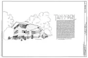 4 bedroom open plan home by Frank Lloyd Wright, printed architectural drawings