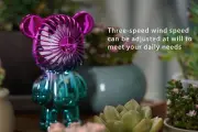 Mini Hand-held Fan Portable Mini Bear Fan Cooler Cooling USB Rechargeable Fan