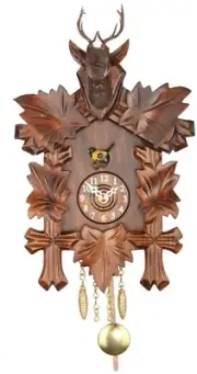 Kuckulino Black Forest Clock Black Forest House with quartz mov.. TU 2051 PQ NEW