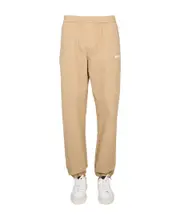 MSGM Logo Detailed Elasticated-Waist Pants IT50 Nude
