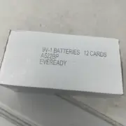 Box of 12 EVEREADY Gold A522BP Alkaline 9V-1 Batteries - NEW