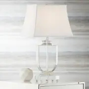 Tilde Traditional Table Lamp 26 1/4" High Clear Crystal for Bedroom Living Room