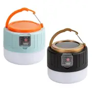 Portable Solar LED Camping Light Tent Lamp USB Rechargeable Lanterns