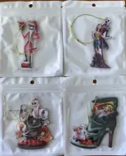 Set of 4 Disney Jack Sally Boogie Zero Nightmare Before Christmas Ornaments
