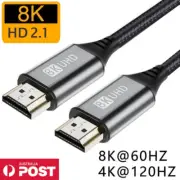 Premium HDMI Cable Wire 4K HD 2.0 PS5 PS4 1080p 120Hz High Speed 1m 2m 3m 5m AU
