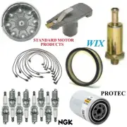 Tune Up Kit Filters Cap Spark Plugs Wire For FORD LTD V8; 7.0L 4 bbl. 1973 (for: Ford)
