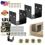 Durable Metal Post Base with Powder-Coated Finish - Secure 4"x4" Connections