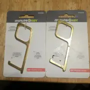 Minute Key No Touch Tool Solid Brass Anti-microbial By Hillman (2)