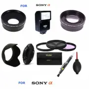 ALL YOU NEED ACCESSORIES KIT FOR SONY ALPHA A5000 A6000 LENSES FILTERS FLASH