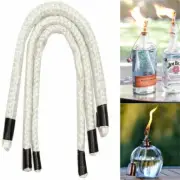 3~10mm Fiberglass Wick Alcohol Kerosene Oil Lamp Tiki Torch Candle Fuel 30CM