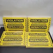 Parking Violation Stickers Car & Trucks Warning Stickers for Towing 8x5 400ct