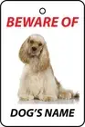 Personalized American Cocker Spaniel Dog Car Air Freshener