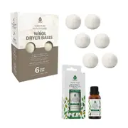 PURSONIC Laundry Care Bundle Wool Dryer Balls & Essential Oil Set in Tea Tree at Nordstrom One Size