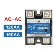 Solid State Relay Single Phase SSR AC To AC 24-480V 120A 150A AA Heat Sink Tools