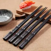 1 Pair Japanese Chopsticks Alloy Non-Slip Sushi Chop Sticks Set Chinese Gift AU