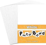 25 Pack White Poster Boards, 11"x14" White Poster Paper Heavyweight Poster Board Bulk Blank Poster Board for Art Display Board,Classroom Use,School Craft Project,Presentation Drawing