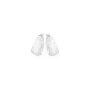 Silver Hammered Small Creole Hoop Earrings