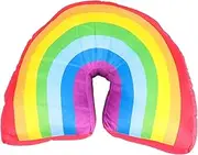 BESPORTBLE 1pc Lovely Rainbow Pillow Cotton Plush Throw Pillows Cushions Arch Shape Pillow