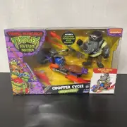 Playmates Teenage Mutant Ninja Turtles: Mutant Mayhem Chopper Cycle Rocksteady
