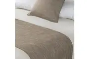 Linen Look Sand Bed Runner by Jason