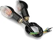 Motorcycle Indicators Flowing Turn Signal Lights UN&IVE&RSAL Motorcycle 12V 8W Turn Signal Indicator Light Amber Flasher Accessories