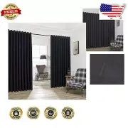 108" x 132" Extra Wide Blackout Curtain Panels with Matching Tie-Backs