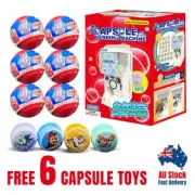 Toys Vending Capsule Machine mini (Bandai style)[Free Extra 6 Toys Cap PAWSQU]