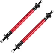 REPAIROCK 1pair 100mm 3.94" Splitter Support Rods Adjustable Front Rear Bumper Lip Splitter Strut Rod Tie Support Bars Fit Most Vehicle Red Auto Replacement Parts