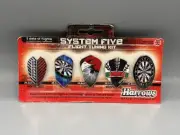 5pc Harrows System Five Sports Training Equipment Dart Flight Tuning Kit/Set