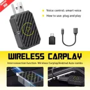 2 in 1 USB Wireless CarPlay Adapter Dongle Car Android Auto Navigation Player