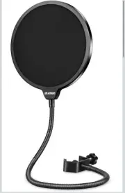 Aokeo Microphone Pop Filter Mask Shield for Blue Yeti and Any Other Microphone