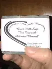 tea tree and activated charcoal goats milk soap