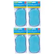 4x Spiffy 16cm Non Scratch Microfibre Dishwashing Cleaning Scrub Sponge Pad
