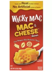 Wacky Mac, Mac & Cheese Dinner (Pack of 4) 5.5 Ounce Boxes