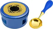 WELANE Sealing Wax Kit, 2 PCS Seal Furnace Melting Tool for Stamp Letter Envelope (Blue)