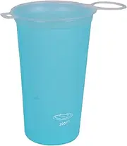 Foldable Water Bottle, Portable Water Bottle, Hiking Sports Cup, With Leak Proof Construction, Compact And Portable Design, 200ml, 11x7cm, Blue/White, For Sports, Biking, Hiking Travel