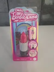 Mattel Mini Barbie Land Reveal Doll Pink Lipstick Case UKCA 4+ Color May Vary