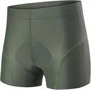 [Generic] Padded Bike Shorts for Men Breathable Lightweight Comfortable Cycle Gear for Mountain Biking 4 Hours Long-Distance Rides ycle Clothing Green L