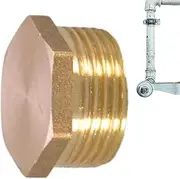 Pipe Fittings | Outer Hex Thread Socket Pipe Plugs,Hose Adapter, Portable Blanking Plug Fitting, Water Pipe Plug for Petroleum, Petrochemical, Brewing