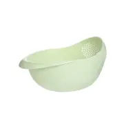 1Pc Rice Sieve Plastic Colander Kitchen Drain Basket with Handles Rice Bowl Stra