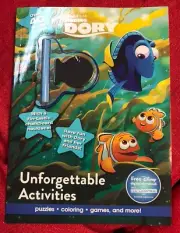 Activity Book with Chalk Board Necklace Disney Pixar Finding Dory Unforgettable