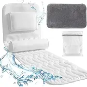 MODY RODY Full Body Bath Pillow with Lumbar Support Long Bathtub Cushion for Tub…